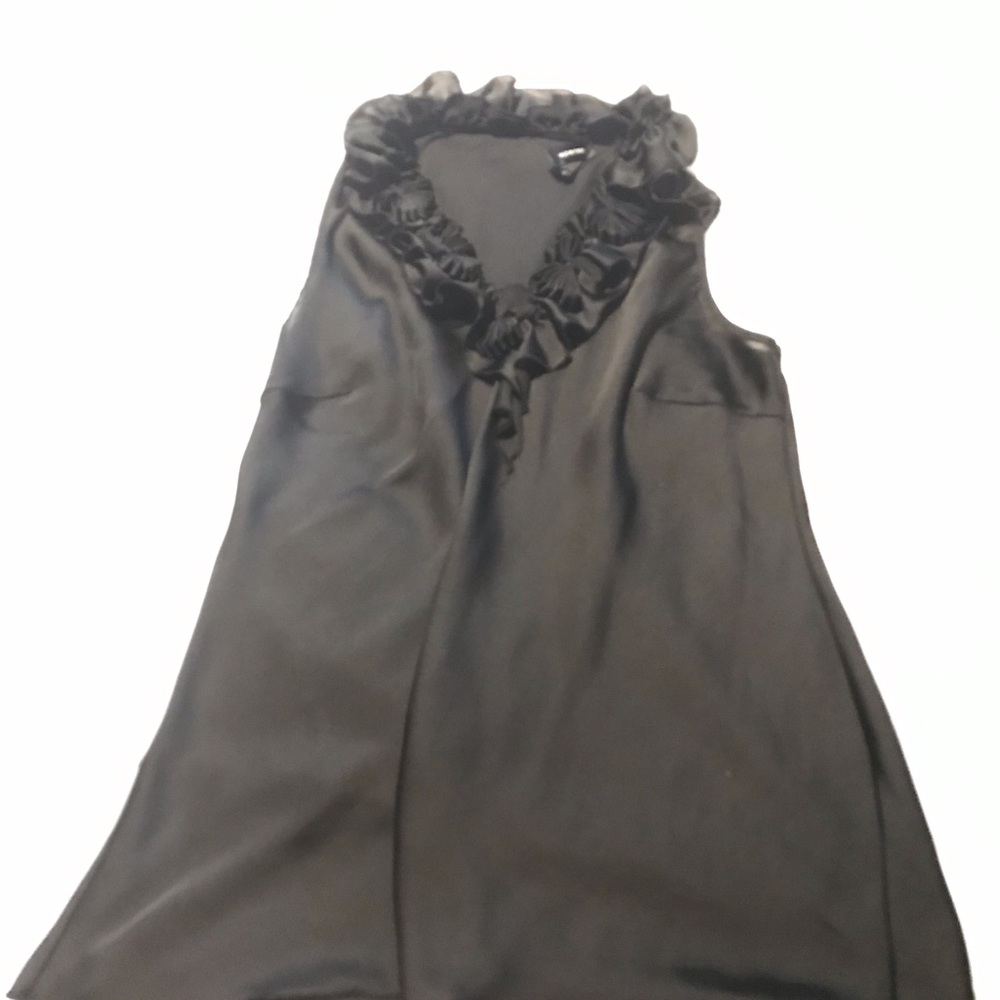 Black silky like blouse